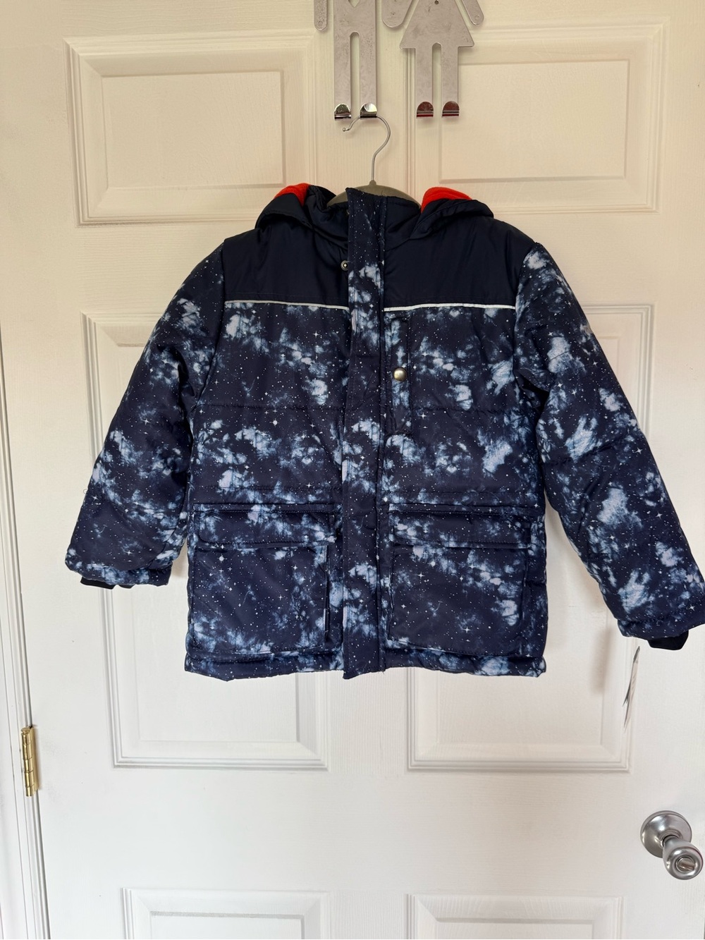 Osh Kosh Size 6 Navy Galaxy Print Winter Coat Jacket NWT 100 MSRP